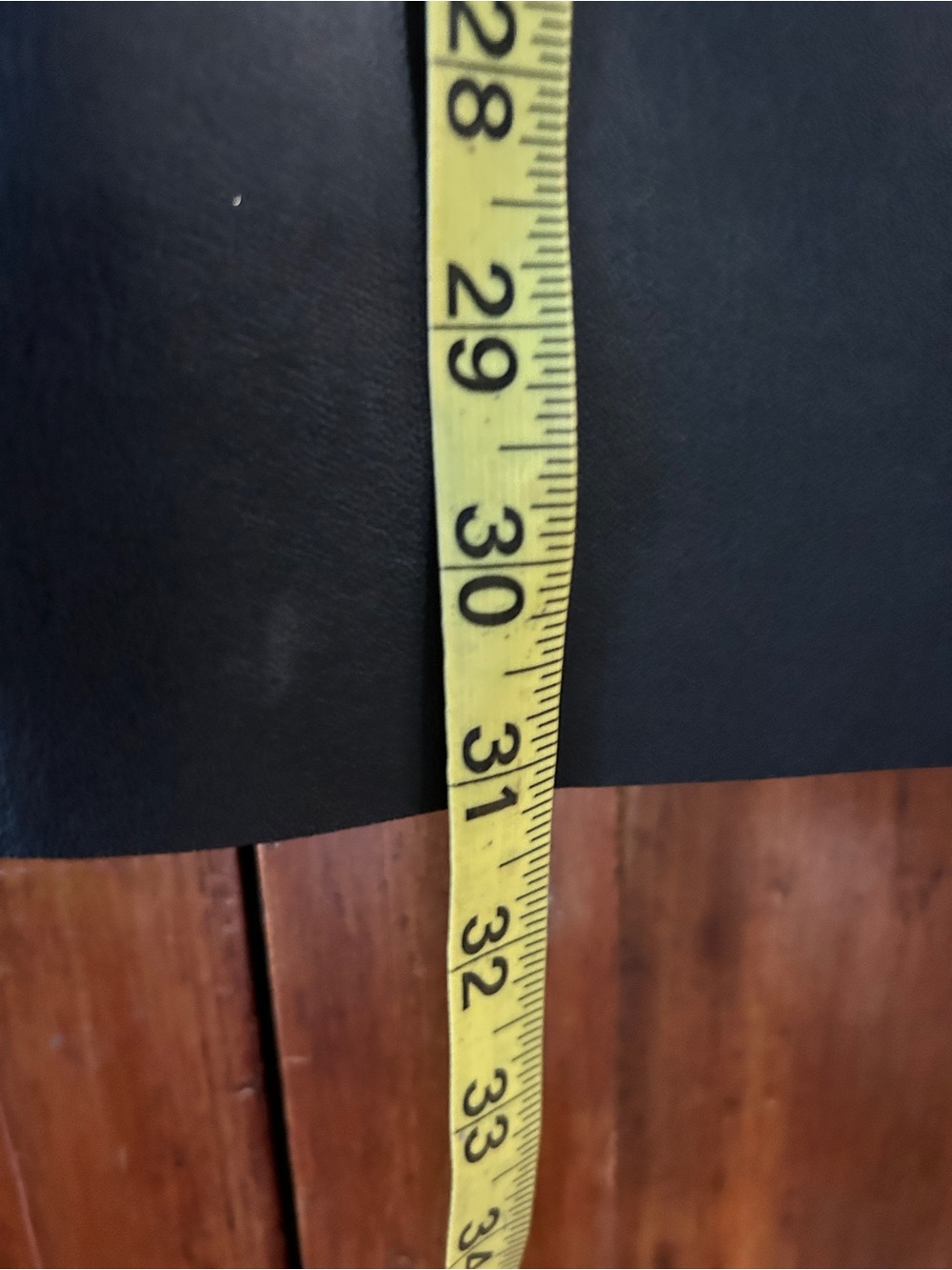 Zara Faux Leather Black Midi Skirt - Picture 4 of 8